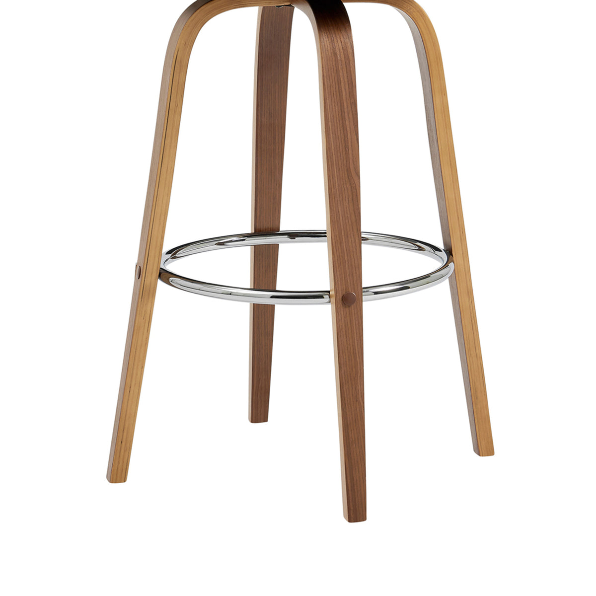 Cream Swivel Counter Stool with Wooden Back K100