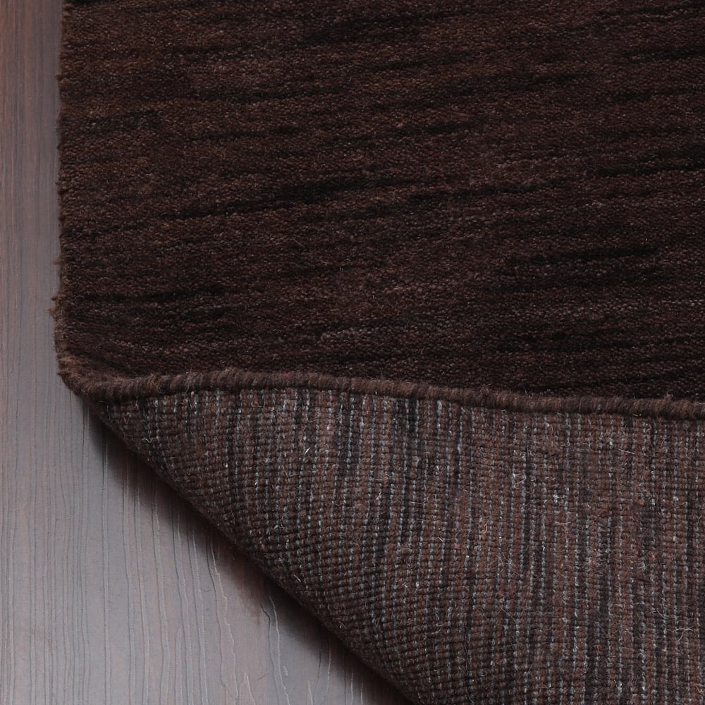 Hand Knotted Wool Area Rug Brown 3'x5' Q3097
