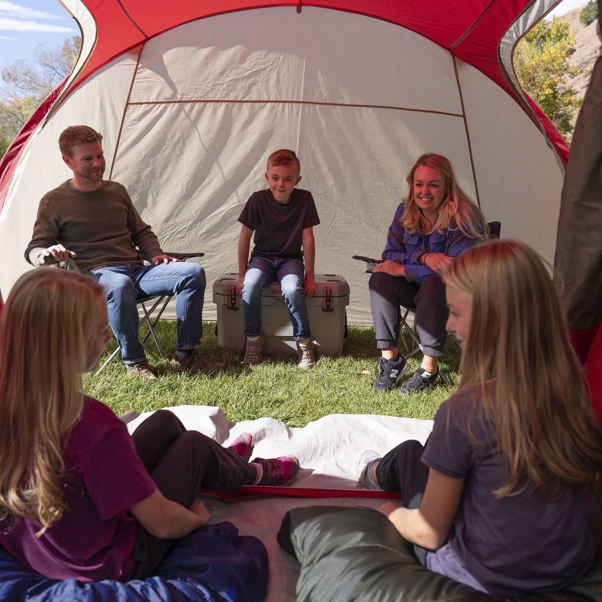 6 Person Dome Tent with Sitting Area 15 ft. x 11 ft. Y412