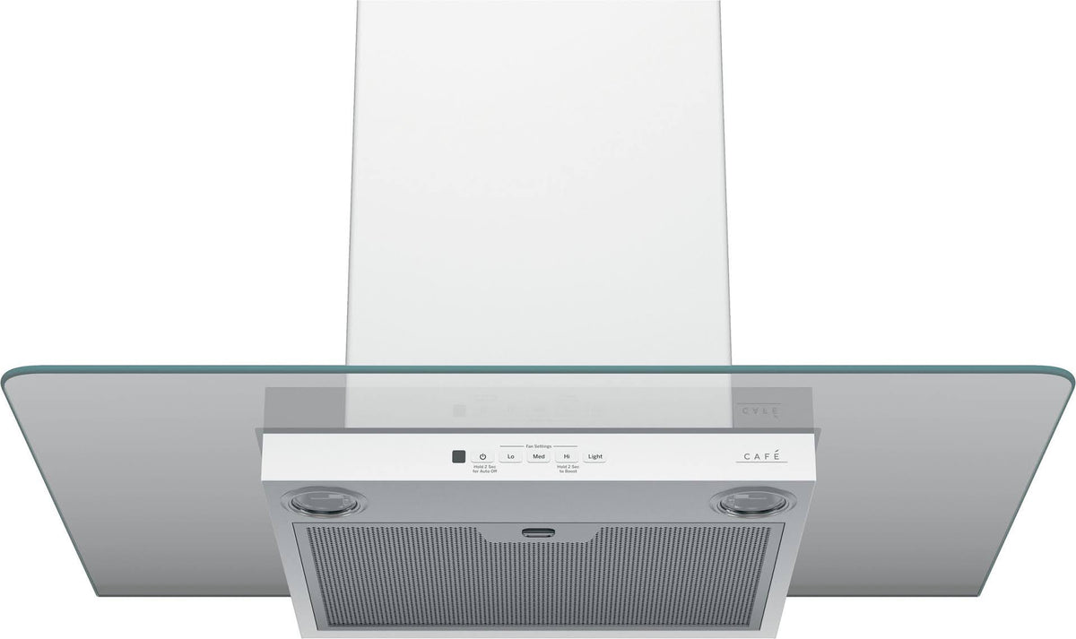 White Matte Wall Mount Range Hood P9262