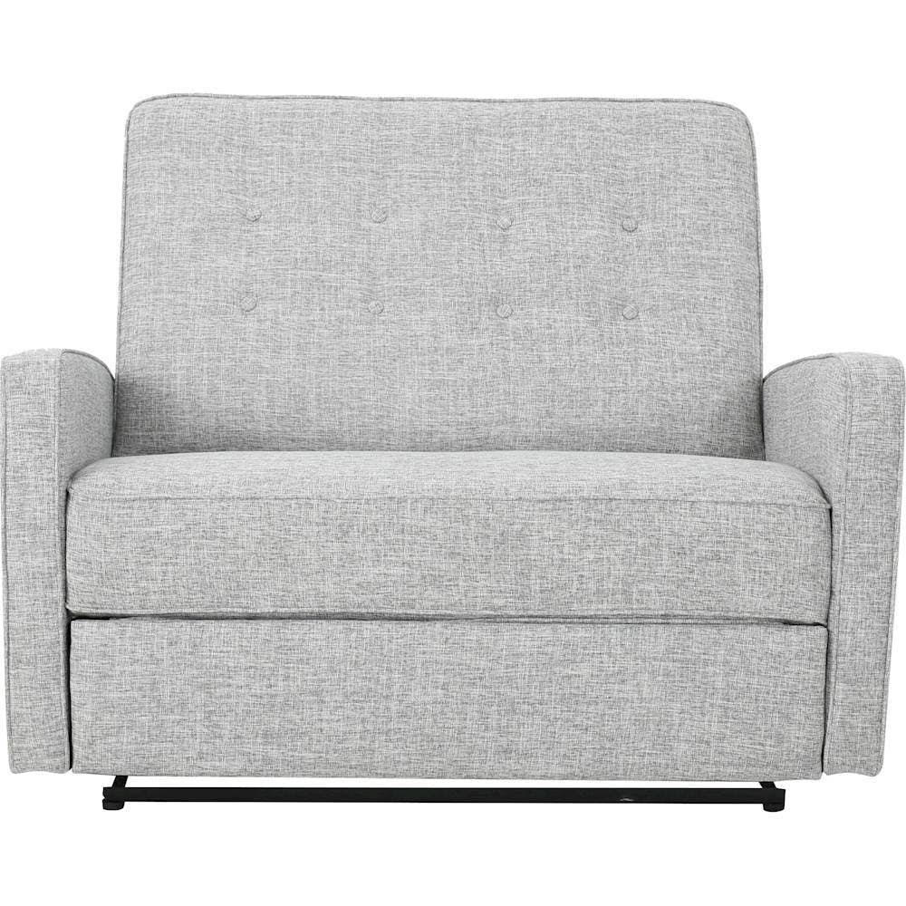 Light Gray Tweed Loveseat Recliner G9802