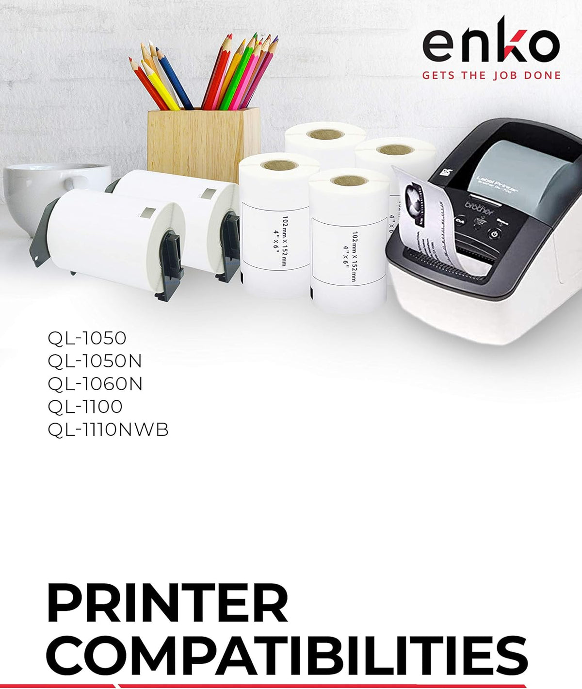 Shipping Labels 4 x 6 inch 12 Rolls 2400 Labels G67922