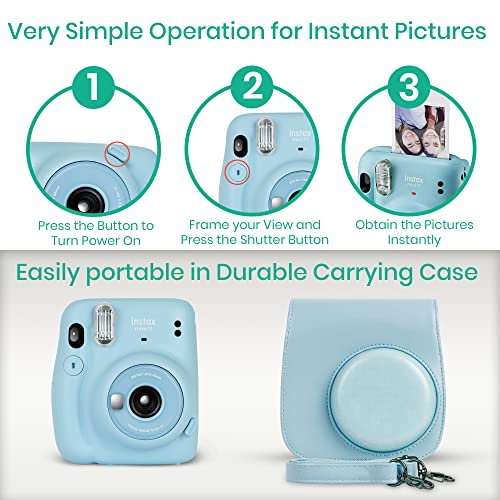 Charcoal Gray Instant Camera with Instant Mini Film and Accessories J94841
