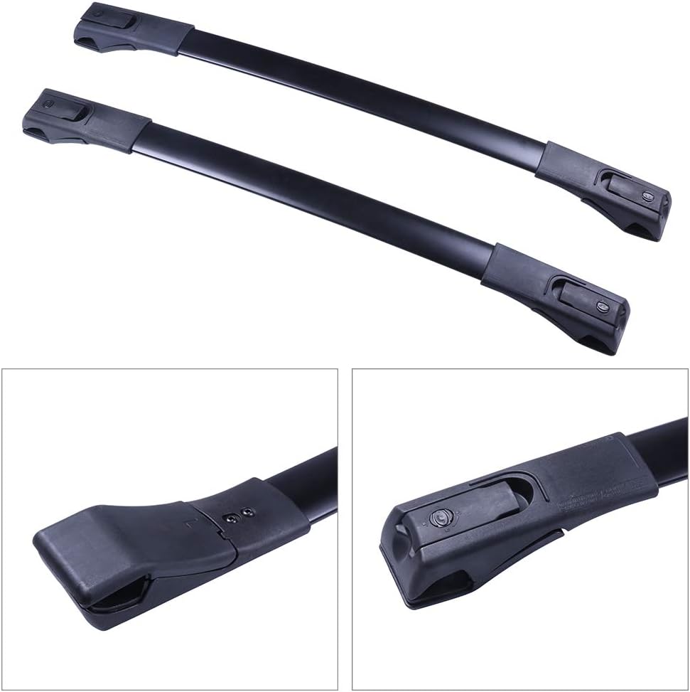 Roof Rack Cross Bars Cargo Bars Black Pack of 2 D191