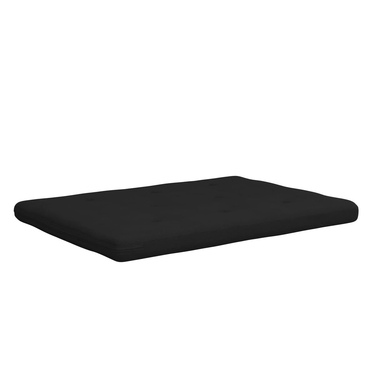 6-Inch Full Black Linen Futon Mattress H48891