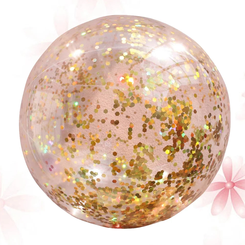 Transparent Glitter Ball Beach Balls B535789